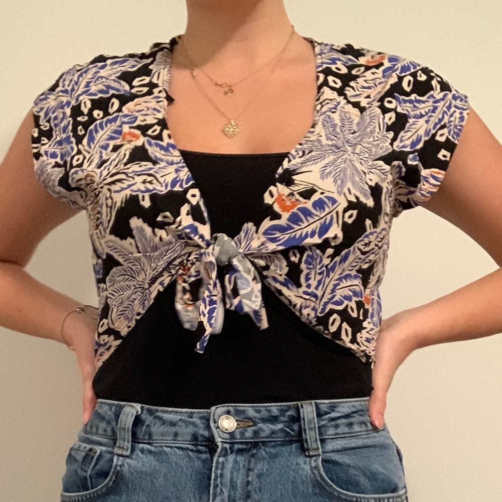 Garage Front-Tie Tank Top